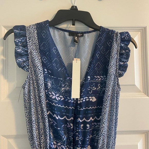 🆕NWT BLOOMINGDALES AQUA JUMPSUIT🆕 - Picture 5 of 5